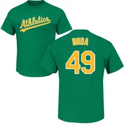 Ryan Noda Oakland Athletics Men's Green Base Runner Tri-Blend T